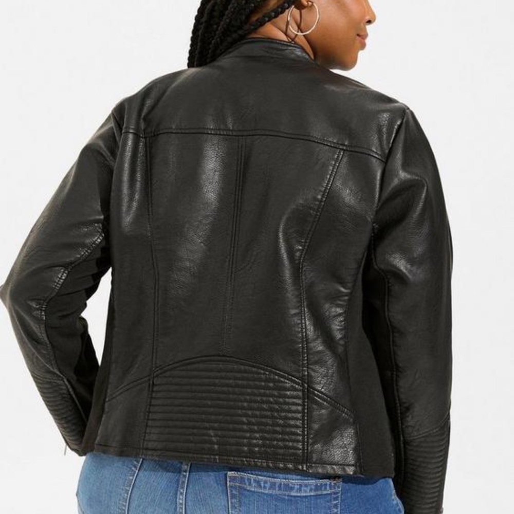 New Faux leather Black Jacket